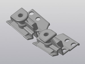 Front bumper mount F0rd Sierra 3D Model