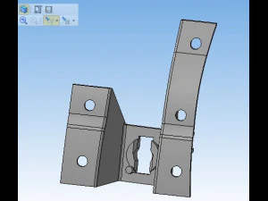 Soporte de parachoques delantero F0rd Scorpio Modelo 3D