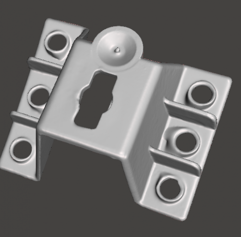 Rear bumper mount F0rd Skorpio 1992-1998 3D Model .c4d .max .obj .3ds .fbx .stl .blend 