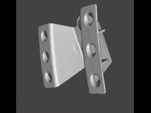 Rear bumper mount F0rd Skorpio 1992-1998 3D Model