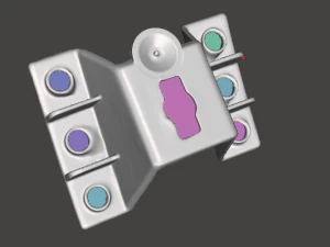 Soporte parachoques trasero F0rd Skorpio 1992-1998 Modelo 3D