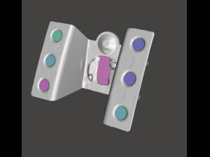 Soporte parachoques trasero F0rd Skorpio 1992-1998 Modelo 3D