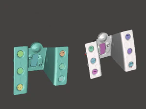 Soporte parachoques trasero F0rd Skorpio 1992-1998 Modelo 3D