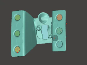 Soporte parachoques trasero F0rd Skorpio 1992-1998 Modelo 3D