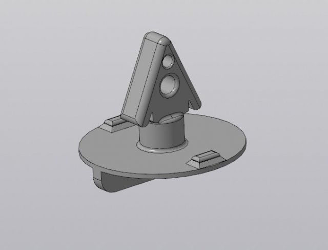 Rear bumper latch F0rd Sorpio 3D-Modell .c4d .max .obj .3ds .fbx .stl .blend 
