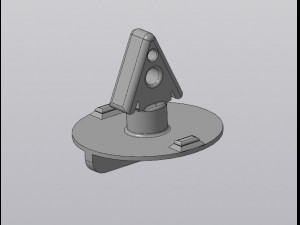 Rear bumper latch F0rd Sorpio 3D Model