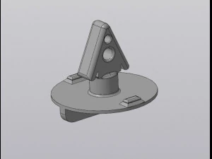 Hecksto&szlig;stangenverriegelung F0rd Scorpio 3D Modell