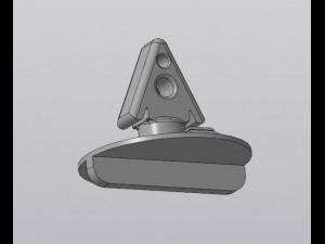 Rear bumper latch F0rd Sorpio 3D-Modell