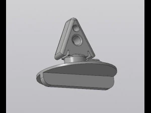 Rear bumper latch F0rd Sorpio 3D Model