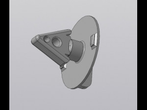 Rear bumper latch F0rd Sorpio 3D-Modell