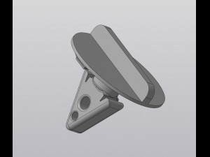 Rear bumper latch F0rd Sorpio 3D-Modell