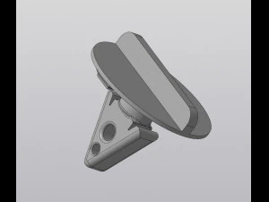 Rear bumper latch F0rd Sorpio 3D Model