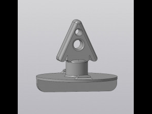 Rear bumper latch F0rd Sorpio 3D-Modell