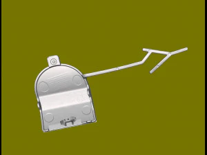 Tappi terminali per paraurti posteriore traino Porsche Cayenne originali Modello 3D