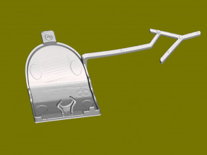 End caps for rear bumper tow Porsche Cayenne Genuine Modelo 3D