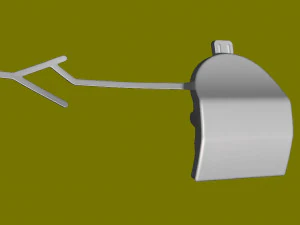 Tappi terminali per paraurti posteriore traino Porsche Cayenne originali Modello 3D