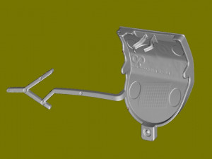 End caps for rear bumper tow Porsche Cayenne Genuine Modelo 3D