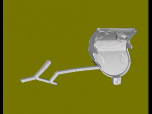 End caps for rear bumper tow Porsche Cayenne Genuine Modelo 3D