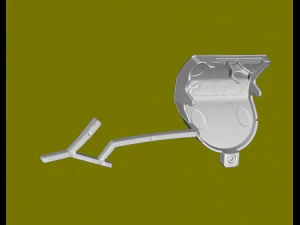 Tappi terminali per paraurti posteriore traino Porsche Cayenne originali Modello 3D