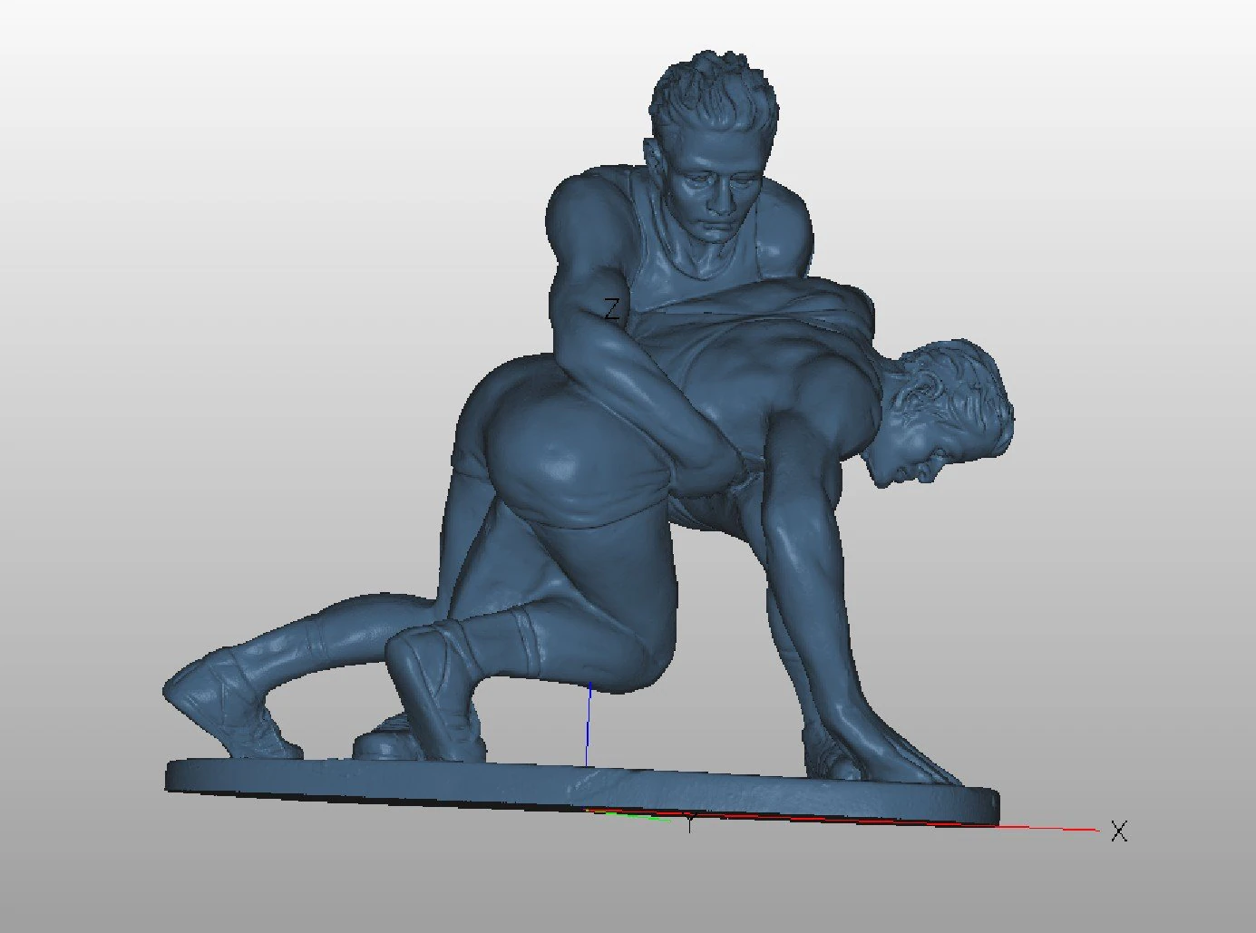 Figurine Fight 3D Model .c4d .max .obj .3ds .fbx .stl .blend 