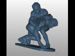 Figurine Fight 3D Model