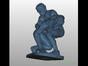 Figurine Fight 3D Model