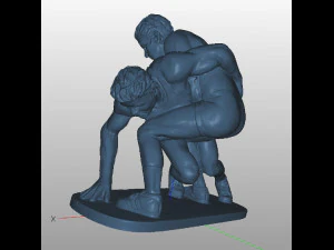 Figurine Fight 3D Model