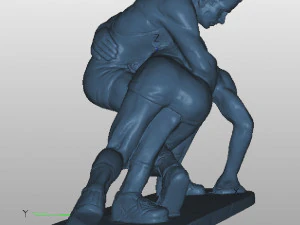 Figurine Fight 3D Model