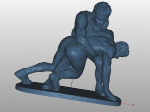 Figurine Fight 3D Model