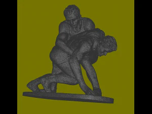 Figurine Fight 3D Model
