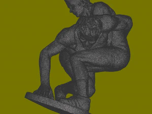Figurine Fight 3D Model
