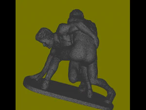 Figurine Fight 3D Model