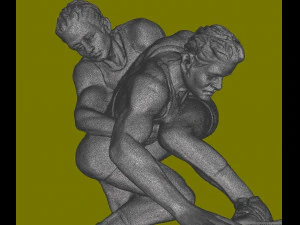 Figurine Fight 3D Model