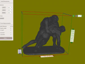 Figurine Fight 3D Model