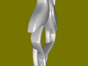 Wooden figure 3D print model 4 3D printmodel