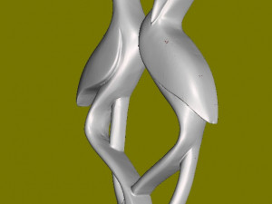 Wooden figure 3D print model 4 3D printmodel
