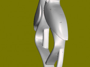 Wooden figure 3D print model 4 3D printmodel