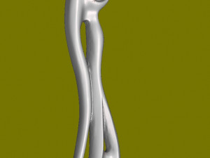 Wooden figure 3D print model 2 3Dプリントモデル