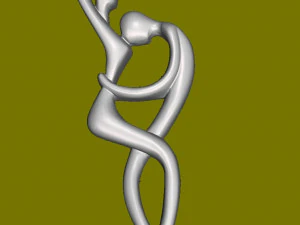 Wooden figure 3D print model 1 3D Print Model