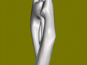Wooden figure 3D Print Model