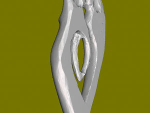 Wooden figure 3D Print Model