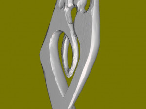 Wooden figure 3D-Druckmodell