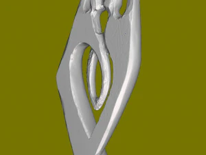 Wooden figure 3D Print Model
