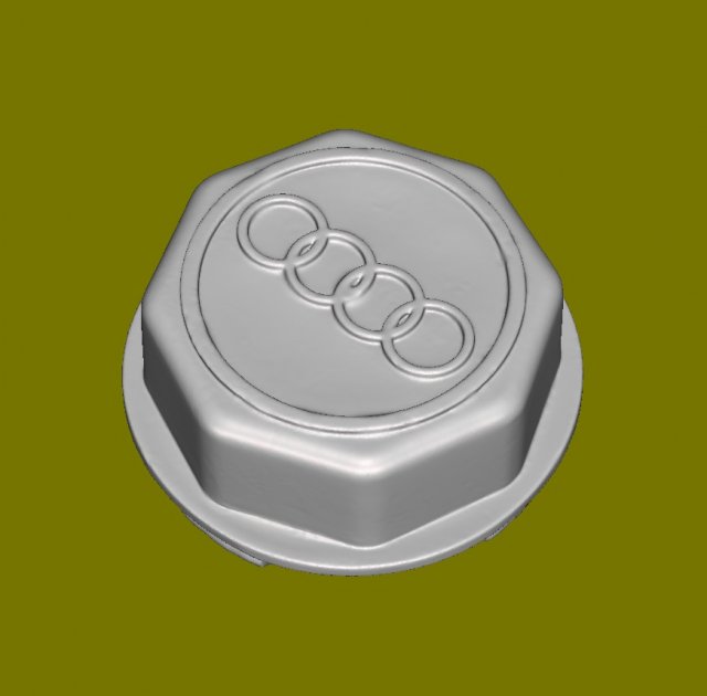 Wheel Center Cover for Audi 3D print model 3D प्रिंट मॉडल .c4d .max .obj .3ds .fbx .stl .blend 