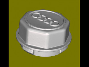 Wheel Center Cover for Audi 3D print model 3D प्रिंट मॉडल