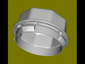 Wheel Center Cover for Audi 3D print model 3D प्रिंट मॉडल
