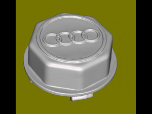 Wheel Center Cover for Audi 3D print model 3D प्रिंट मॉडल