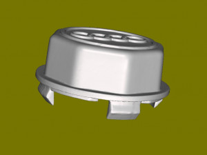 Wheel Center Cover for Audi 3D print model 3D प्रिंट मॉडल