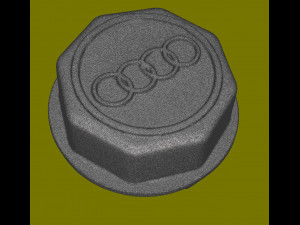 Wheel Center Cover for Audi 3D print model 3D प्रिंट मॉडल