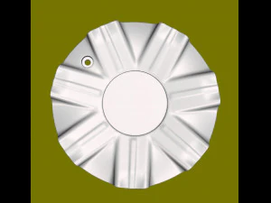 Wheel Center Cover 3D Print Model